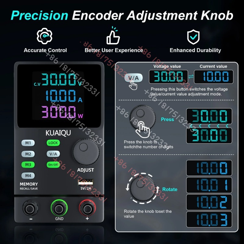 KUAIQU 300V 1A Adjustable DC P - Switching Dc Power Supply 300V 1A recension och pris