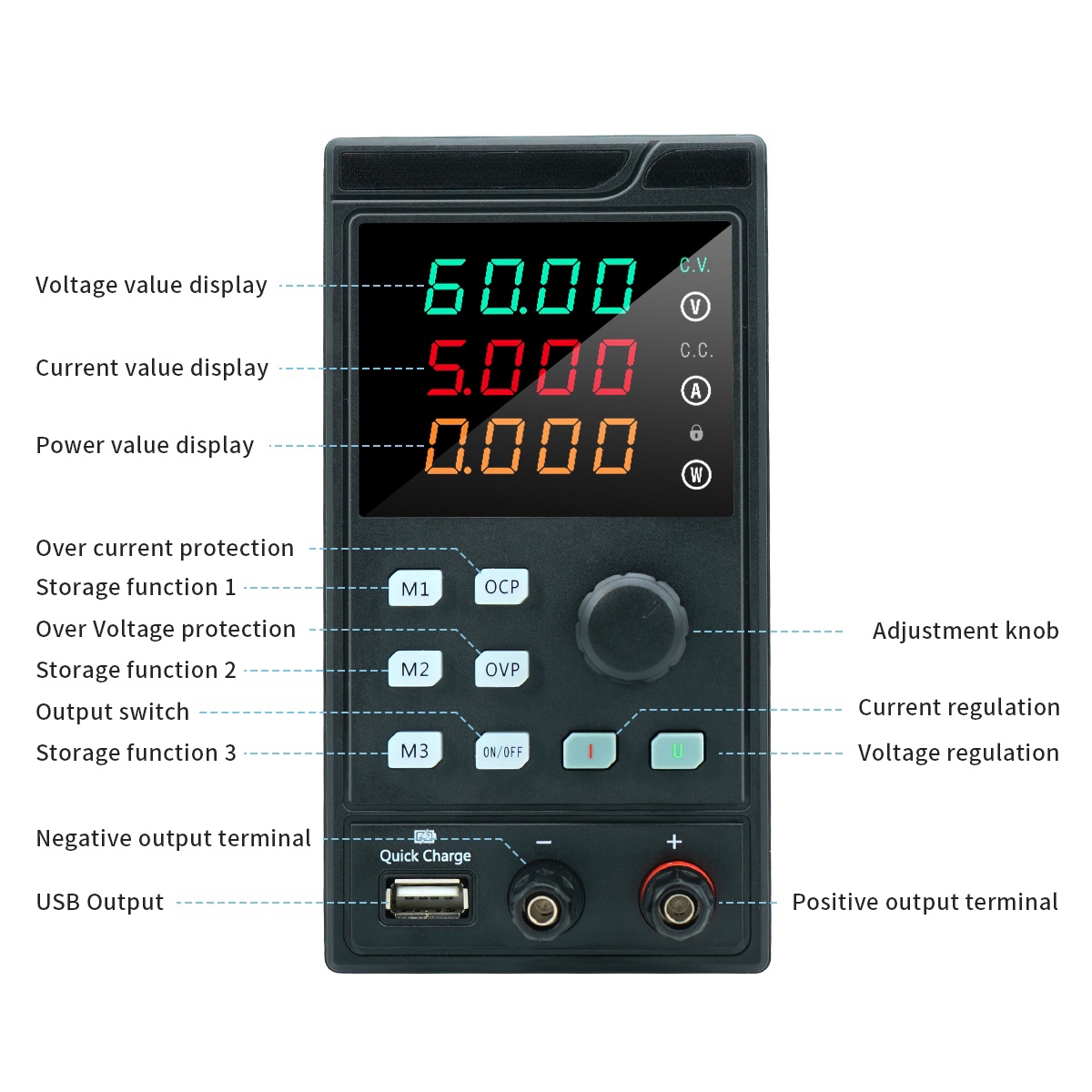 MYAMI 30V 32V 10A with USB/RS4 - Programmable Dc Power Supply 60V 10A recension och pris